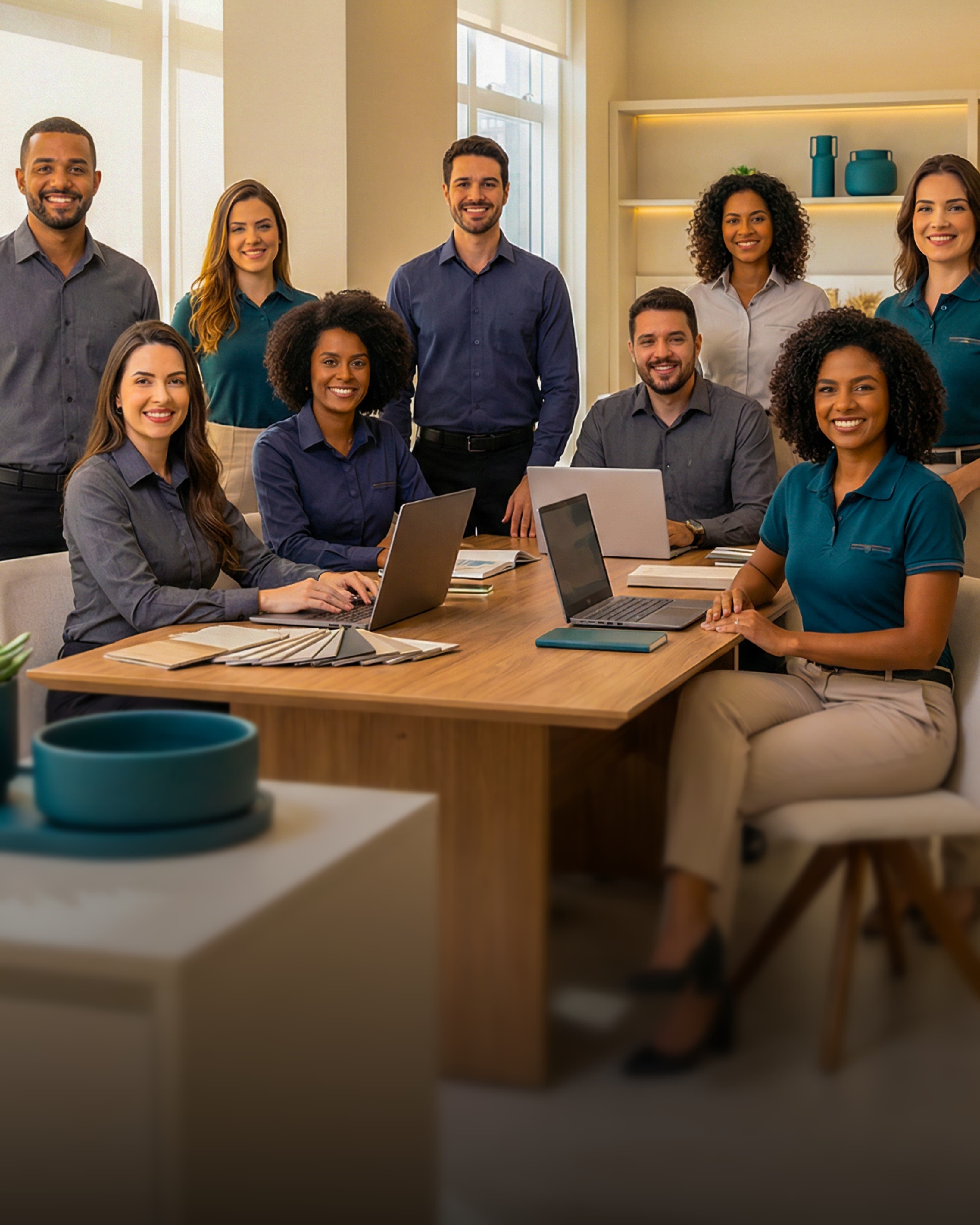 Exemplo de uniformes para Sua Marca em Movimento