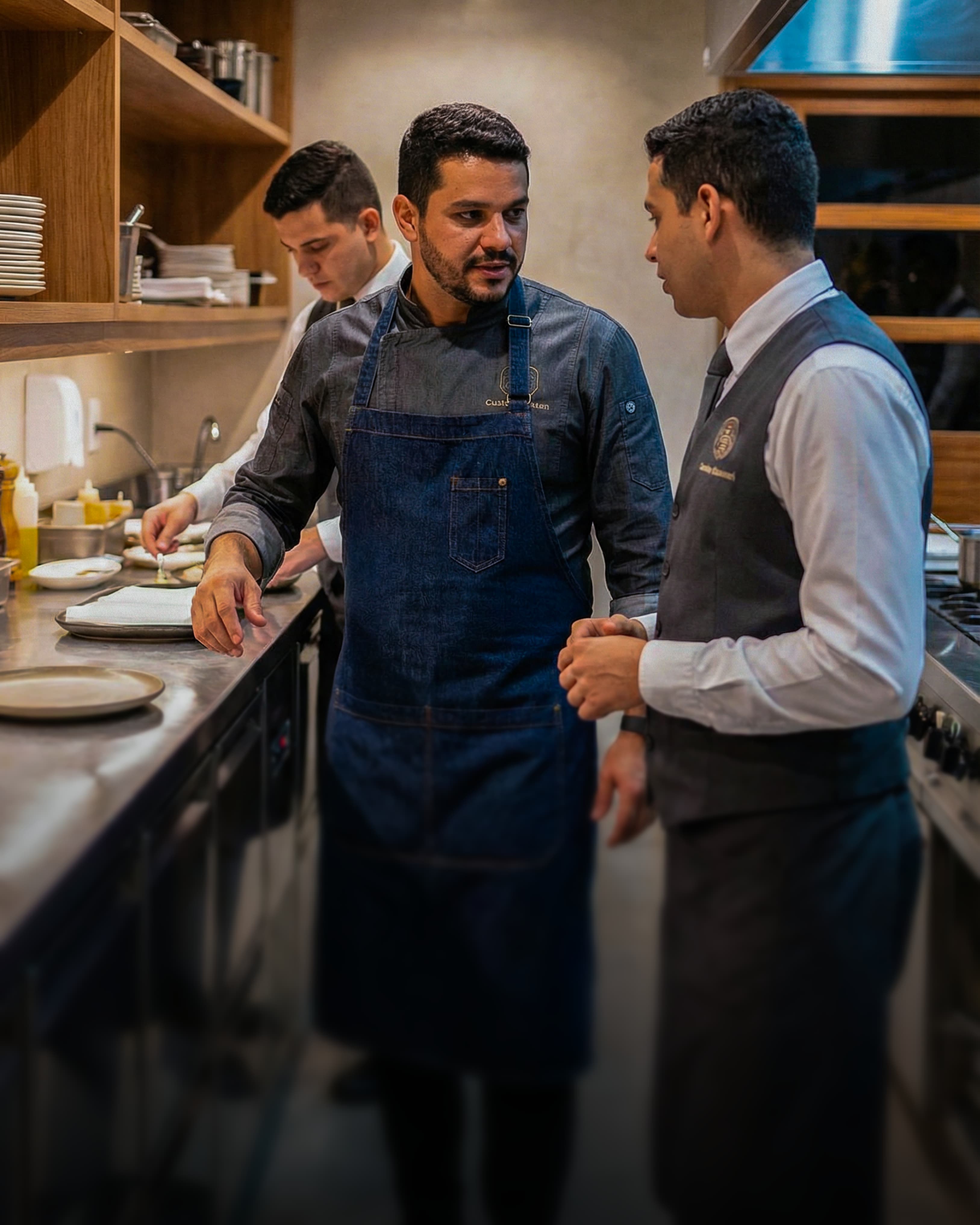 Exemplo de uniformes para Segmento gastronômico